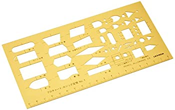 【未使用】【中古】ウチダ テンプレート フローチャート・ロジック定規 No.1 1-843-1711