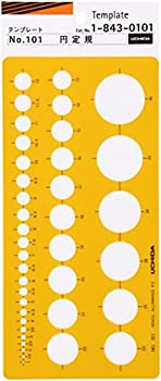 【未使用】【中古】ウチダ製図器 テンプレート No.101 円定規 1-843-0101