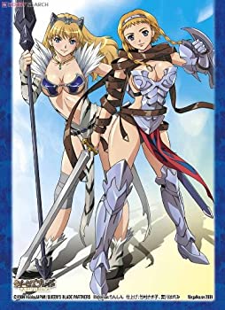 【中古-非常に良い】クイーンズブレイド(TVアニメ版) キャラスリーブ P-1 (1)レイナ＆エリナ　60枚入りパック画像