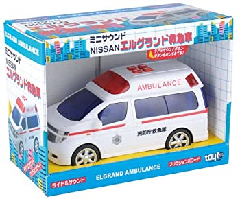【未当て嵌める】【中古】ミニ音響 エルグ地べた救急車 おもちゃ-乗り物のおもちゃ-車