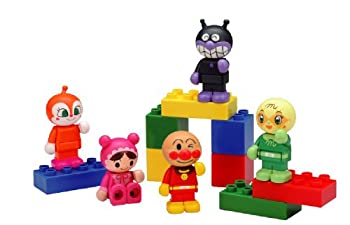 【中古-非常に良い】BlockLabo ブロックラボ アンパンマン ブロックといっしょに遊べる! アンパンマンブロックドールセット
