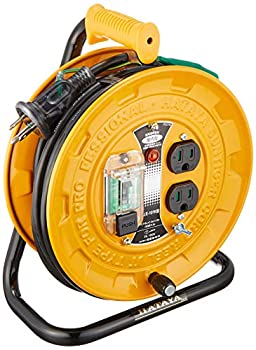 【中古-非常に良い】ハタヤ(HATAYA) 10mコードリール(漏電遮断器付)接地付 BJ3-101K