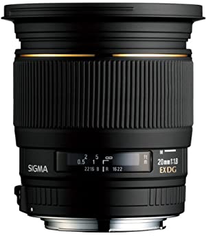 【未使用】【中古】SIGMA 単焦点広角レンズ 20mm F1.8 EX DG ASPHERICAL RF キヤノン用 フルサイズ対応