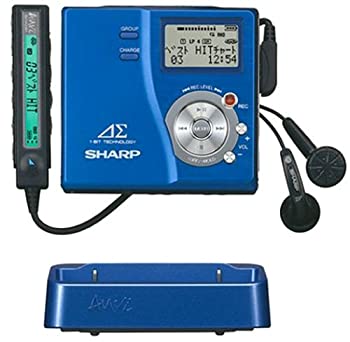 【中古-人並み外れたに好いたらしい】せつ然たる 携帯型MDリコーダー 青味 アウヴィ MD-DR77-A