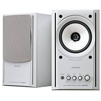 【未当て嵌める】【中古】ONKYO WAVIO 77monitor アンプリファイアー内蔵金棒引き 15W+15W GX-77M(W) /白いこと