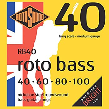 【未使用】【中古】ROTOSOUND ロトサウンド ベース弦 Nickel on Steel Roundwound / Medium (.040-.100) RB40|ムジカ&フェリーチェ店