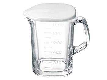 【中古】バーミックス Bamix 専用容器 ガラスピッチャー ふた付き 目盛り付き 容量1%ｶﾝﾏ%000ml