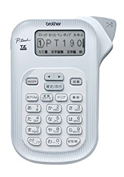 【中古-人並み外れたに好いたらしい】ブラザー工業 下げ札ともし火 P-touch 190 しろがね色 PT-190S