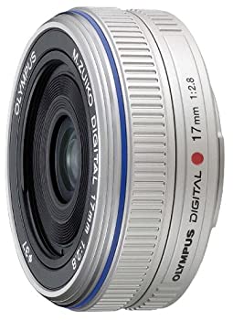 【中古】OLYMPUS ホットケーキ水晶体 M.ZUIKO DIGITAL 17粍 F2.8 しろがね色