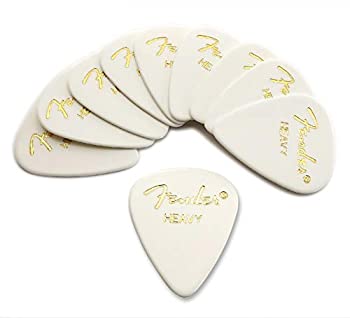 【未使用】【中古】Fender　ピック×10枚　ティアドロップ HEAVY-WHT