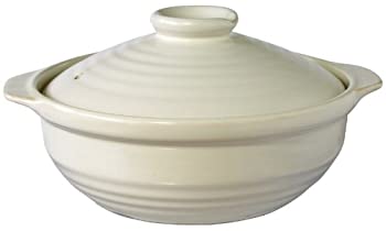 【未使用】【中古】NATURAL ニューIH対応土鍋 7号 ホワイト 2-3人用｜ムジカ＆フェリーチェ店