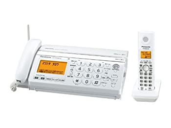 【中古】パナソニック おたっくす デジタルコードレスFAX 白いこと KX-PW320DL-W（子機なし）