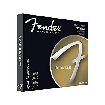 【未使用】【中古】Fender エレキベース弦 9120 Bass Strings%ｶﾝﾏ% Nylon Tapewound.058-.110｜ムジカ＆フェリーチェ店