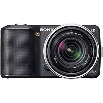 【中古-人並み外れたに好いたらしい】ソニー SONY デジタル一眼α NEX-3 望遠レンズ一揃いの道具 黒いこと NEX-3K/B