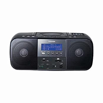 【中古-人並み外れたに好いたらしい】TOSHIBA CUTEBEAT SD/USB/CDラジオ受信機(遠隔操作付) 黒いこと TY-SDK70(K)