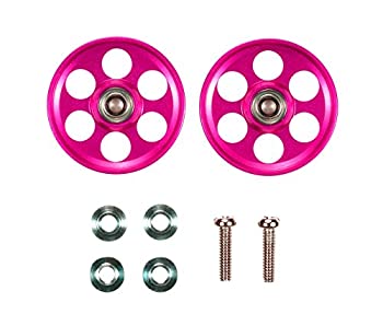 【未使用】【中古】タミヤ ミニ四駆特別企画商品 HG 軽量 19mmオールアルミベアリングローラー (ピンク) 95213