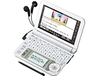 【中古】シャープ 電子辞書 Brain (ブレーン) PW-G4000 ホワイト PW-G4000-W 中学生 110コンテンツ 100動画 カラ-液晶 Wタッチ画面 Power Body 5.6型タッ|ムジカ&フェリーチェ店