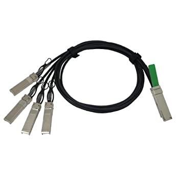 【未当て嵌める】【中古】レノボ・ジャパン IBM BNT 3M QSFP+ DAC ブレイクアウトケーブル 49Y7887
