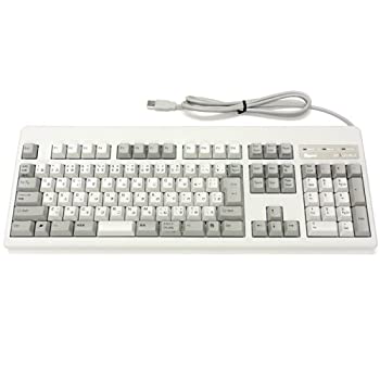 Topre 東プレ 静電容量無接点方式キーボード ホワイト 静音モデル 日本