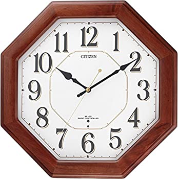 【未使用】【中古】CITIZEN ( シチズン ) 掛け時計 電波時計 ネムリーナハピネス 木枠 8MY472-006