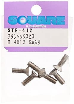 【中古-非常に良い】スクエア 4×12 チタン皿ビス (6本入) STR-412
