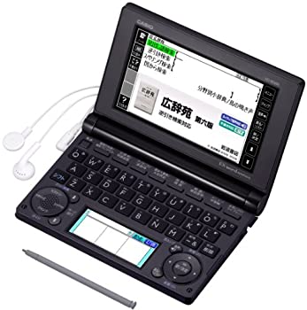【中古】【輸入・日本仕様】CASIO Ex-word 電子辞書 一般・総合モデル(生活・教養) ブラック 110コンテンツ 1000文学作品 クラシック1000フレーズ収録 ツインカラー液晶 EX-|ムジカ&フェリーチェ店