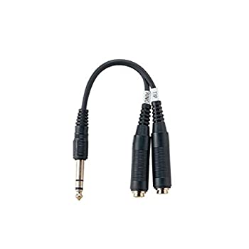 【中古-非常に良い】TECH 変換ケーブル ステレオフォン メスX1⇔モノラルフォン メスX2 ブラック YPO-03