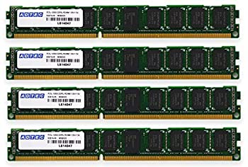 【中古-非常に良い】【輸入･日本仕様】アドテック DDR3L-1600 RDIMM 8GB DR VLP 4枚組