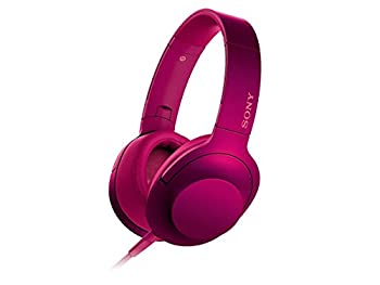 【中古】ソニー ヘッドホン h.ear on MDR-100A : ハイレゾ対応 密閉型 折りたたみ式 ケーブル着脱式/バランス接続対応 リモコン・マイク付き ボルドーピ｜ムジカ＆フェリーチェ店