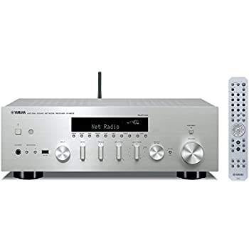 【中古】ヤマハ 網状組織HiFi受信システム 広広としたFM・AMラジオ受信機/Wi-Fi/Bluetooth/ハイレゾ音源相応う しろがね色 R-N602(S)