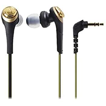 【中古-非常に良い】オーディオテクニカ SOLID BASS インナーイヤーヘッドホン ブラックゴールド ATH-CKS550 BGD