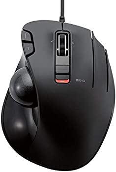 【未使用】エレコム トラックボールマウス/親指/5ボタン/チルト機能/有線ブラック M-XT2URBK