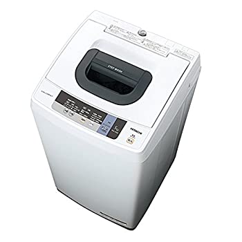【中古-非常に良い】日立 全自動洗濯機 5kg ピュアホワイト NW-5WR W