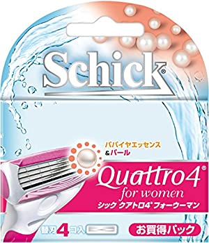 【未使用】シック Schick クアトロ4フォーウーマン 替刃(4コ入) 女性用 カミソリ｜ムジカ＆フェリーチェ店