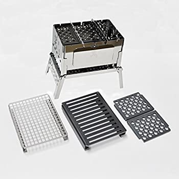 【中古】笑's コンパクト焚き火グリル B-6君 4点セット / SHO-0004-10-25-38