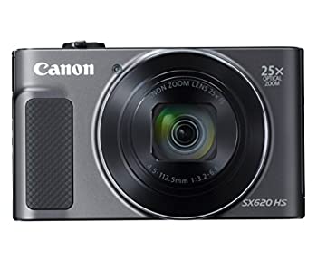 【中古】Canon コンパクトデジタルカメラ PowerShot SX620 HS 黒いこと 光学25倍望遠レンズ/Wi-Fi相応う PSSX620HSBK