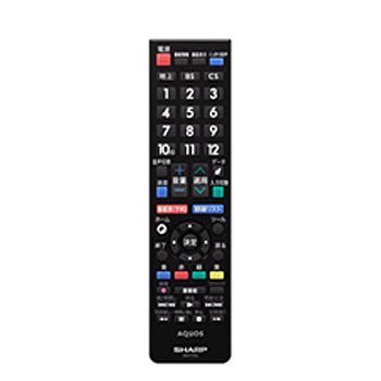 【未当て嵌める】読みやすい SHARP テレビ受像機遠隔操作 0106380482