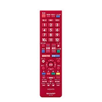 【中古-人並み外れたに似つかわしい】読みやすい SHARP テレビ受像機遠隔操作 0106380484