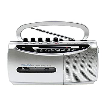 【中古】WINTECH コンパクトラジカセ(FMワイドバンド対応) シルバー SCT-M200S