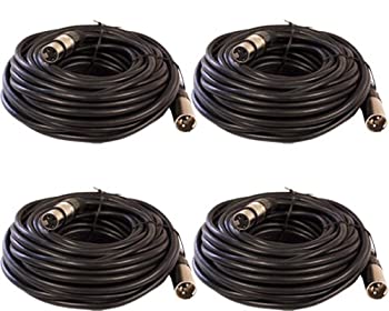 【中古】【輸入･日本仕様】XLR オス→メス マイク延長ケーブル サービス可能な端 (4本パック、50フィート)