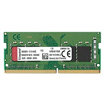 【未使用】キングストンKingstonノートPCメモリ DDR4-2400 (PC4-19200) 8GB CL15 1.2V Non-ECC SODIMM 260pin KVR24S17S8/8