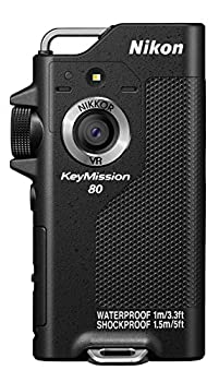 【中古-人並み外れたに好いたらしい】Nikon 雨合羽ウェアラブルカメラ KeyMission 80 BK 黒いこと
