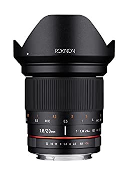 【中古】Rokinon 20mm f/1.8 AS ED UMC 広角レンズ AEチップ内蔵 Nikon用