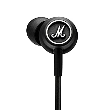 【中古】Marshall カナル型イヤホン Mode ブラック\u0026ホワイト/マイク付通話対応 【国内正規品】