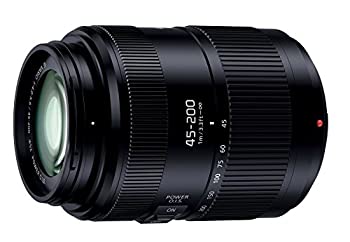 【中古】パナソニック 望遠ズームレンズ マイクロフォーサーズ用 ルミックス G VARIO 45-200mm/F4.0-5.6 II ASPH. /POWER O.I.S. H-FSA45200｜ムジカ＆フェリーチェ店