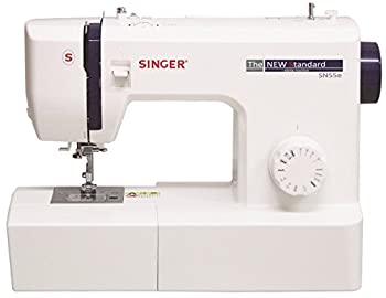 【中古-非常に良い】シンガー 電動ミシン フットコントローラー付き SN55e ホワイト