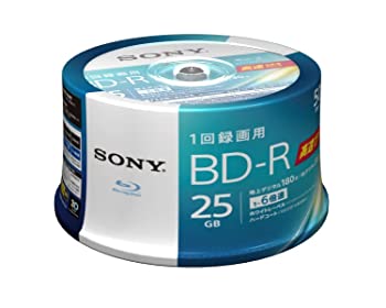【未使用】【中古】【50枚(地デジ約150時間）録画番組ひとまず保存】 ソニー / 50枚入り / ビデオ用ブルーレイディスク / 1回録画用 / BD-R / 1枚あたり25GB(地デジ