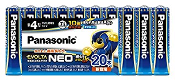 【未使用】【中古】パナソニック エボルタNEO 単4形アルカリ乾電池 20本パック LR03NJ/20SW