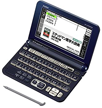 【未当て嵌める】【中古】カシオ 陰電子字引き エクスワード 医科 職業的青写真 XD-G5900MED うす暗い青色 コンテンツ110