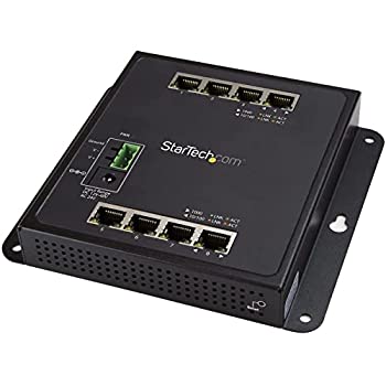 【中古-人並み外れたに似つかわしい】【インポート･日本遣りかた】StarTech.com 座標軸2管理すること相応うマネージスイッチ 8ポートギガビットイーサネット相応う 飾りつけ相応う ギガビット相応うスイッチングこしき IES81GW